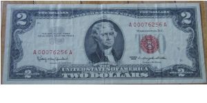 US 2 Dollar Federal Reserve Note 1963 Banknote