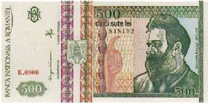 500 Lei * 1992 * P-101 Banknote