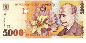 5.000 Lei * 1998 * P-107 Banknote