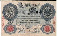 20 Mark 19.2.1914 Banknote