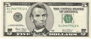 5 Dollars 2003 Banknote