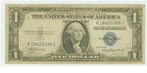 1935A SERIES SILVER CERT. Banknote