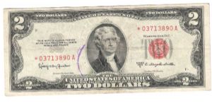 1953 C Star USN red seal Granahan/ Dillion Banknote