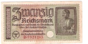 has third reich symbol Banknote