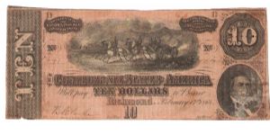 #1641/D/1st Series   /
Richmond Virginia
Confederate States Of America

Hand Signed,Numbered, and Cut Banknote
