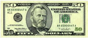1996 $50 Note(XF) U.S.A. Banknote