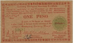 S-673 Negros Occidental 1 Peso note. Will trade this note for Philippine notes I don't have. Banknote