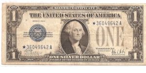 1928 B *star* $1 Silver Certificate - 674,597,808 regular 1928 B notes issued Banknote