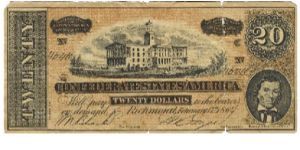Confederate States of America
Probably a copy Banknote