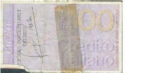 Banknote from Italy