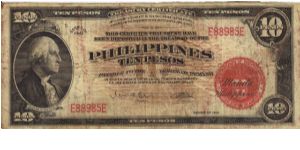 PI-92c Philippine 10 Pesos Treasury Certificate Packet Note. Banknote