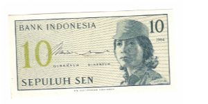 10 SEN bank of Indonesia
2 of 2 Consecutive serial numbered Banknote