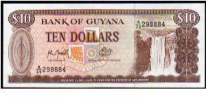 10 Dollars - Pk 23f - sign.Archibald Meredith & Asgar Ally Banknote