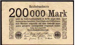 200'000 Mark - Pk 100 (2) Banknote