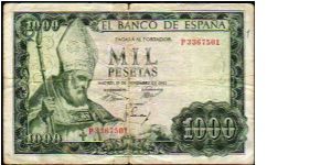 1000 Pesetas

Pk 151 Banknote