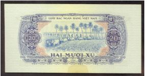 South Vietnam 20 Xu 1966 (1975) P38 Banknote