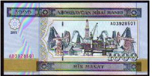 1000 Manat__
Pk 23 Banknote