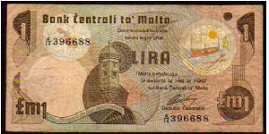 1 Lira
Pk 34a

(L.1967) Banknote