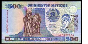 500 Meticas
Pk 134 Banknote
