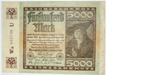 5000 mark Banknote