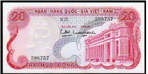 (Vietnam - South)

20 Dong
Pk 24 Banknote