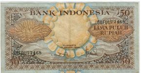 Indonesia 1959 Rp50
Special thanks to my wife Witrisnanti Lastiani Banknote