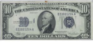 1934 C $10 SILVER CERTIFICATE Banknote