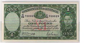 COMMONWEALTH OF AUSTRALIA-
 1POUNDS Banknote