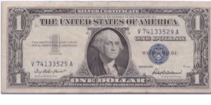 1957 $1 SILVER CERTIFICATE Banknote