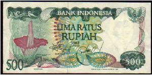 500 Rupiah
Pk 121 Banknote