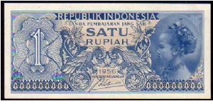 1 Rupiah
Pk 74 Banknote