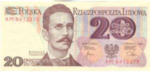 1983 PEOPLE REPUBLIC OF POLAND 20 ZL0TYCH

P149a Banknote