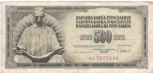 1981 500 DINARA

P91 Banknote