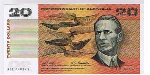 COMMONWEALTH OF AUSTRALIA-
 $20 Banknote