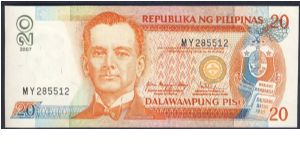 Philippines 20 Peso 2007 PNEW Banknote