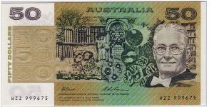 COMMONWEALTH OF AUSTRALIA-
 $50 Banknote