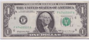 1969 $1 ATLANTA FRN Banknote