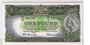 RESERVE BANK 1 POUND Banknote