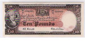 COMMONWEALTH BANK
 10 POUNDS SCARCE Banknote