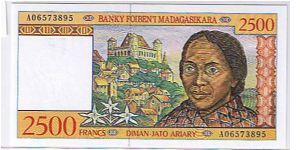 2500 FRANCSS Banknote