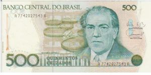 Brazil 500 Cruzados Banknote