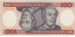 100 Cruzieros, 1970-1981, no signifying marks that I can see. Banknote