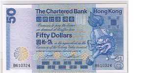 THE CHARTERED BANK $50
1ST SERIES WITH 'B'' Banknote