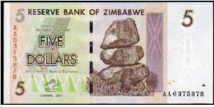 5 Dollars__
Pk New Banknote