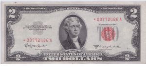 1953 C $2 **RED SEAL**

**STAR NOTE** Banknote