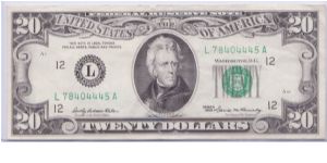 1969 $20 SAN FRANSISCO FRN Banknote