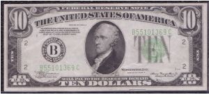 1934 A $10 NEW YORK FRN Banknote