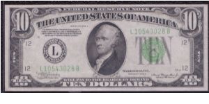 1934 A $10 SAN FRANCISCO FRN Banknote