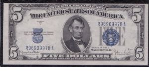 1934 D $5 SILVER CERTIFICATE Banknote