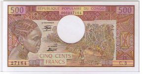 CONGO 500FR Banknote